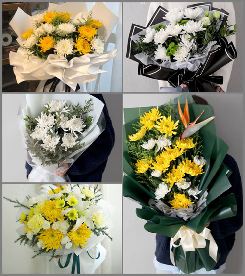 贵州贵阳花溪区三江社区服务中心白事花束代送